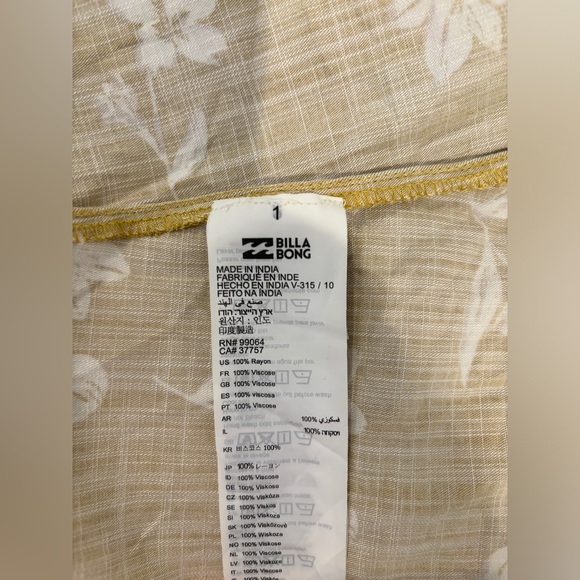 NWT Billabong Sincerely Jules Shoulder Sway Dress - Picture 5 of 6